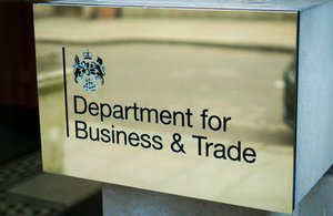 Plaque for Department for Business and Trade