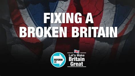 Fixing a broken Britain political poster from Reform UK